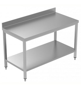 Electrolux Professional Sırtlı Çalışma Tezgahı, Taban Raflı - 1500 Mm, Plus LSGTG1510E