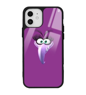 iPhone 12 Purple Tasarımlı Glossy Telefon Kılıfı