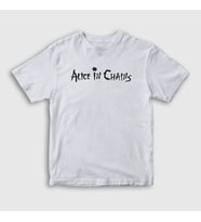 Presmono Unisex Çocuk Beyaz Alice In Chains T-Shirt 8171tt (Beyaz)