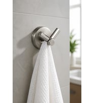 Mat Krom İnox Bornozluk İkili Askılık Leke Tutmayan Banyo Havluluk