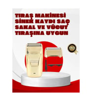 Kablolu Erkek Saç ve Sakal Tıraş Makinesi Altın Renk, Dayanıklı ve Şık