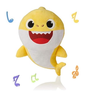 Baby Shark Babby Shark İthal Müzikli Oyuncak Peluş 30 CM (Sarı)