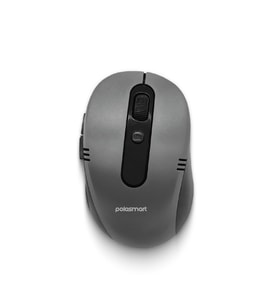 Polosmart PSWM21 Ergonomik Pilli Kablosuz Optik 6 Tuşlu 1600 DPI Mouse Gri