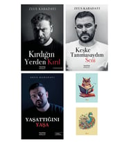Zeus Kabadayı Kitapları - Keşke Tanımasaydım Seni - Kırdığın Yerden Kırıl (3 KİTAP - 2 NOT DEFTERLİ)