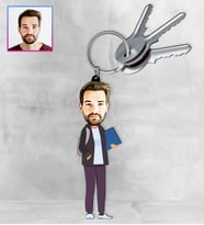 Kişiye Özel Karikatür Tasarım Anahtarlık 97146