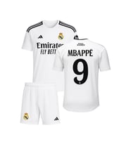 MBAPPE REAL MADRİD BEYAZ YENİ SEZON 3'LÜ ÇOÇUK FUTBOL FORMA SETİ(FORMA,ŞORT VE ÇORAP)