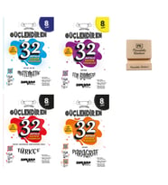 Ankara LGS 2027 8. Sınıf Matematik Fen Türkçe ve Paragraf 4lü Set Haftalık Denemeler + Telefon Standı