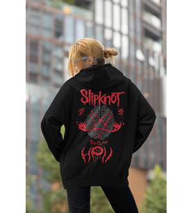 Prepare Slipknot Yazılı Unisex Oversize Tasarım Hoodie