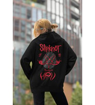 Prepare Slipknot Yazılı Unisex Oversize Tasarım Hoodie