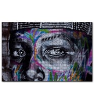 Cakapuzzle Grafiti Gözler Sokak Sanatı Görsel  Puzzle Yapboz MDF (Ahşap) (120 Parça)