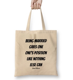 Queen Victoria Quotes Gift- Vintage Retro Rainbow Style Bez Çanta Uzun Saplı
