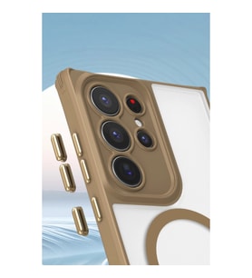 Samsung Galaxy S25 Ultra Kılıf Enka Magsafe Silikon Kılıf - Şeffaf