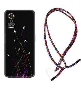 General Mobile GM 21 Pro GM 22 Pro Plus Kılıf Boyun Asklı Rasta Silikon Line Planet 1736