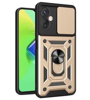 Hot 30 4G Kılıf Pars Lens Yüzüklü Silikon -