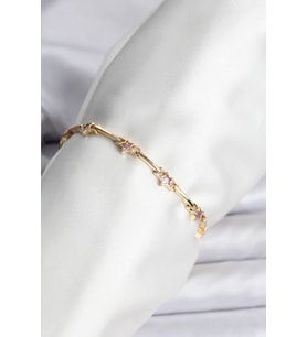 Yıldız Model Gold Renk Pirinç Bileklik 5886 - SSSSSS5104-6127
