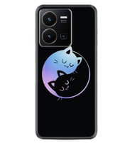 Vivo Y22 Kılıf Silikon Desen Özel Seri Love Cats 1604