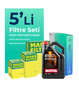 MANN Opel Astra K 1.5 Dizel Filtre Bakım Seti Motul Motor Yağlı (2019-2021) 5 Li
