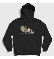 Presmono Unisex Siyah It's Evolution Baby Pearl Jam Kapüşonlu Sweatshirt 350078tt