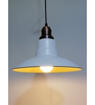 RİOLİGHT RETRO BEYAZ İÇİ GOLD TEKLİ METAL SARKIT ÇAP: 30CM (Siyah)