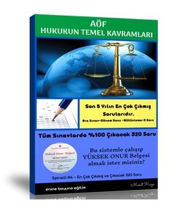 AÖF Hukukun Temel Kavramları (Çıkmış ve Çıkacak Sorular)