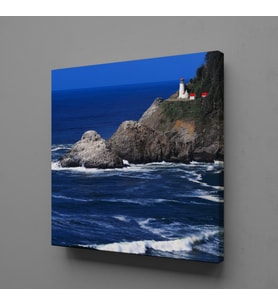 DAĞ DENİZ KANVAS TABLO 200x200cm