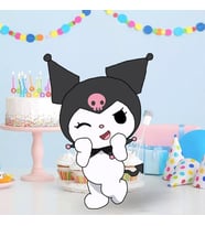 Ayaklı pano Kuromi Ayaklı Pano 35 cm Doğum Günüm Masa Dekoru Oda Aksesuarı