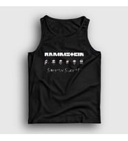 Presmono Unisex Siyah Band Rammstein Atlet 105017tt