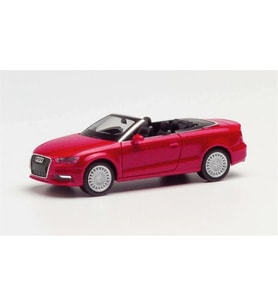 Herpa 038300-002 1/87 Ölçek, Audi A3 Cabrio, Kırmızı, Sergilemeye Hazır Model Araç