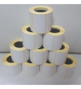 Kirtasiyejet Etiket Termal Etiket 20 x 40 mm 10,000 Adet Termal Barkod Etiketi 1.000 Sarımlı 10 Rulo
