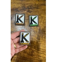 3 ADET SİLİKON K HARFİ ARMA SETİ DİKİŞ AKSESUARI 4X4 CM