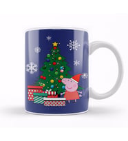 Peppa Pig Around The Christmas Tree Kupa Bardak Porselen