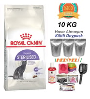 Royal Canin Sterilised'37 Kısırlaştırılmış Kedi Maması 10 KG Hediyeli Paket (SKT: 06.2027)