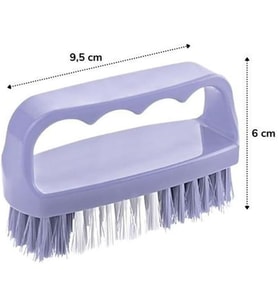 Tutamaçlı Plastik Pratik Tırnak Kıyafet Yaka Temizlik Fırçası, Asorti