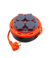 BYLİON EV TİPİ MAKARA KABLO KAPAKLI 3x1 5MT (Turuncu)