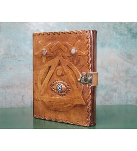 Taşlı Deri Defter Model 4 (Çok Renkli)