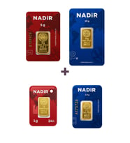 Nadir Gold 24 Ayar 18,5 Gram Altın (1 Ad 10 Gram Altın + 1 Ad 5 Gram Altın + 1 Ad 2,5 Gram Altın + 1 Ad 1 Gram Altın )