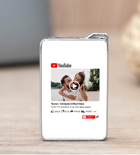 Kişiye Özel Youtube Tasarım Fotoğraflı Çakmak