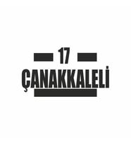 17 Çanakkaleli Araba Sticker siyah 16x9 CM (Siyah)