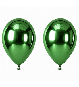 Yeşil Renk Lateks krom Balon (45 cm) - 2 Adet
