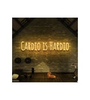 CARDIO IS HARDIO Yazılı Neon Tabela
