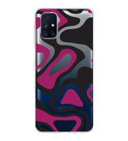 Samsung Galaxy M31s Kapak Renkli Desen Tasarımlı Şeffaf Silikon Kılıf