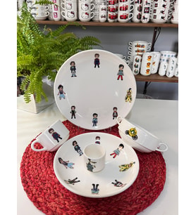 TEBAK COLLECTİON 5 parça DİSNEY PRENSLER MODEL ÇOCUK YEMEK TAKIMI BESLENME SETİ