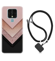 Tecno Camon 16 18P Pova Kılıf Boyun Askılı Silikon Great Marble 1405