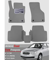 HYUNDAİ ACCENT ERA (2005-2011) Uyumlu EVA Paspas Tam Set–Araca Özel,Kolay Montaj,Su Geçirmez