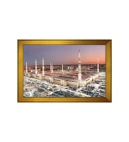 Kabe Motifli Kanvas Tablo 80 x 110 cm Gold Çerçeve