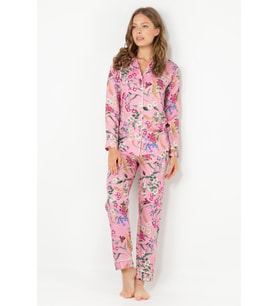 DoReMi Rosy Uzun Kollu Bayan Pijama Takımı (Desenli)