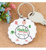 İsme Özel Halkla İlişkiler Uzmanı Papatya Anahtarlık