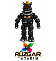 Fnaf Five Nights at Freddy's Nightmare Fnaf Eklemli Oyuncak Aytakta Durabilir