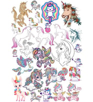 Unicornlar Sticker Set 1 25 Parça Telefon, Tablet, Defter, Laptop Sticker