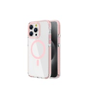 Apple iPhone 14 Pro Max Uyumlu Kılıf M-safe Şarj Özellikli Airbagli Takılabilir Askı Aparatlı Zore Nana Kapak (Pembe)